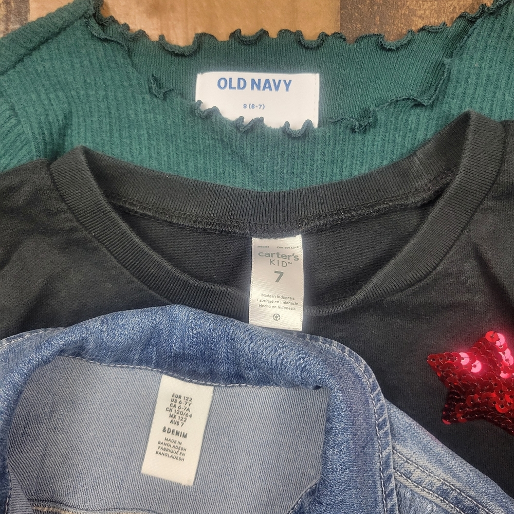 Girls Pants Jeans Leggings Clothes Bundle Size 6-7 - Picture 2 of 11